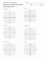 Slope Intercept Graphing Lines Algebra Kuta sketch template