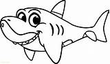 Shark Funny Drawing Coloring Pages Getdrawings sketch template