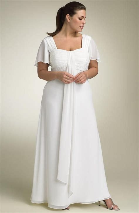 plus size wedding dresses with flutter sleeves from darius