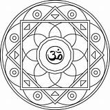 Mandalas Pintar Mantra Sagrado Ausdrucken Ausmalen Ausmalbild Inspirado Yin Recomendados sketch template
