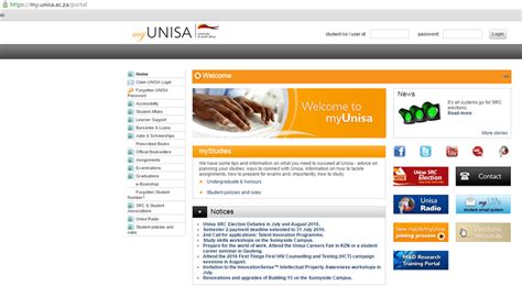 complete guide  accessing study material  myunisa account