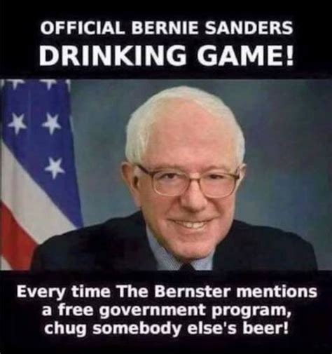 Meme Reveals Hilarious Official Bernie Sanders Drinking Game