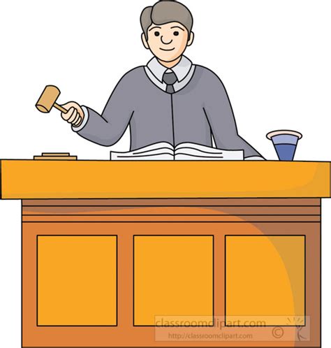 Legal Clipart Judge In Courtroom 2 Classroom Clipart