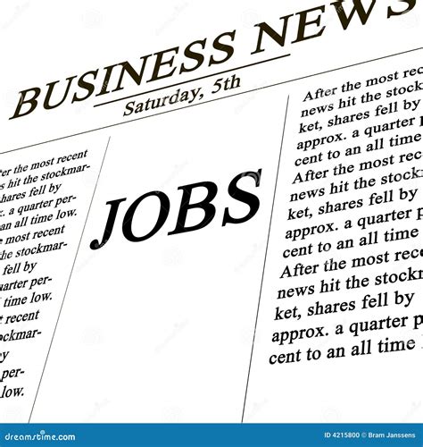 jobs   news paper stock illustration illustration  desperate