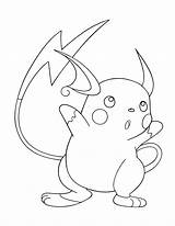 Coloring Pokemon Pages Electric Color Raichu Getcolorings Print Type sketch template