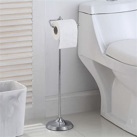 buy sunnypoint bathroom  standing toilet tissue paper roll holder stand  reserve