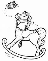 Cheval Cavalinho Cavallo Bascule Pau Cavalli Colorat Dondolo Papillon Caballo Caluti Cavalo Desene Chevaux Cai Pferde Caballos Gratuit Djur Konji sketch template