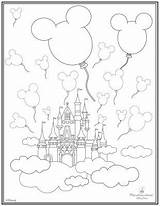 Coloring Disney Pages Castle Mickey Magic Colouring Disneyland Printable Kingdom Walt Kids Coloriage Sheets Drawing Dessin Mouse Printables Adult Book sketch template