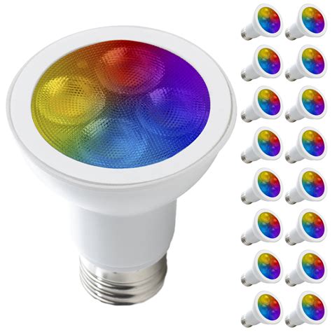 sunco lighting  pack wifi led smart bulb par  color changing rgb cct dimmable