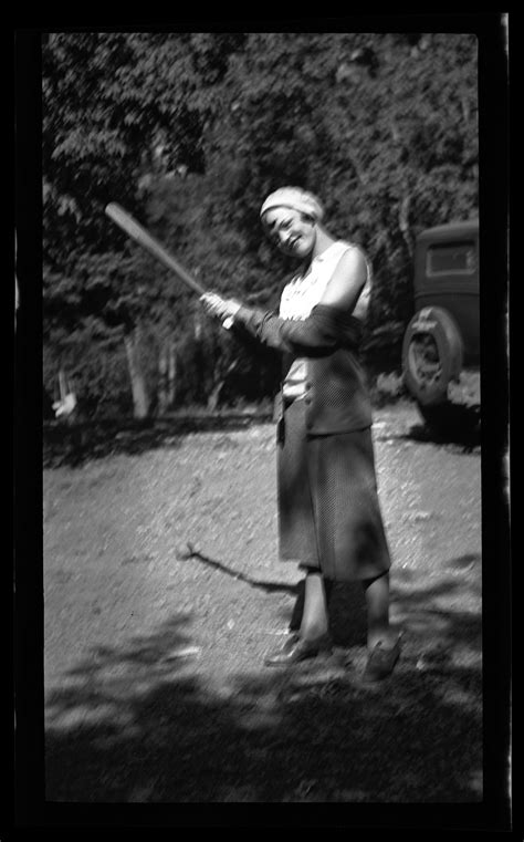 Woman With Baseball Bat Department Of Heritage And Arts J Willard