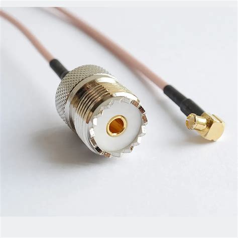 allishop cm rg rf coaxial cable uhf  pl female  mcx male  angle connector