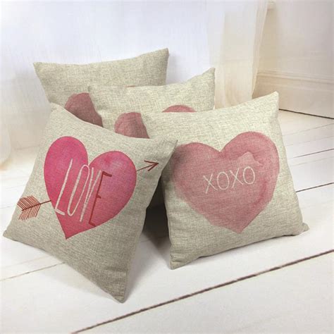 buy lovely cushion cover cotton linen pillow case xoxo