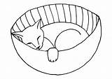 Gato Dormido Cat Pussy Coloring Sleeping Openclipart Svg Dibujo Log sketch template