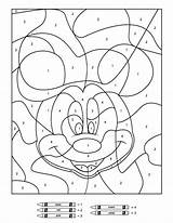 Disney Number Color Kids Mickey Mouse Sheets Coloring Pages Printables Worksheets Activity Printable Sheet Worksheet Kindergarten Choose Board Colouring sketch template