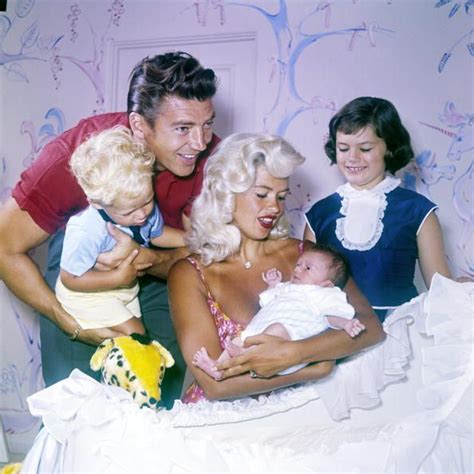 jayne mansfield with husband mickey hargitay and daughter