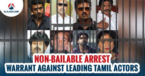 non bailable warrants issued against eight tamil actors