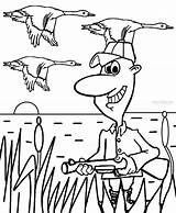 Hunting Duck Coloring Drawing Pages Printable Kids Getdrawings sketch template