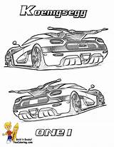 Koenigsegg Super Agera Supercar Yescoloring Hyper Ccr Ccx sketch template
