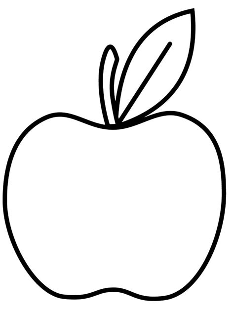 preschool apple coloring pages
