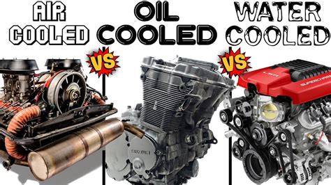 air cooled  oil cooled  water cooled engines