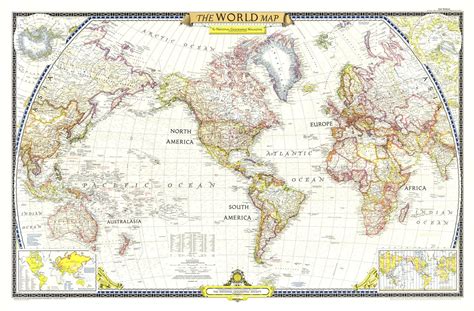 national geographic world map  mapscomcom