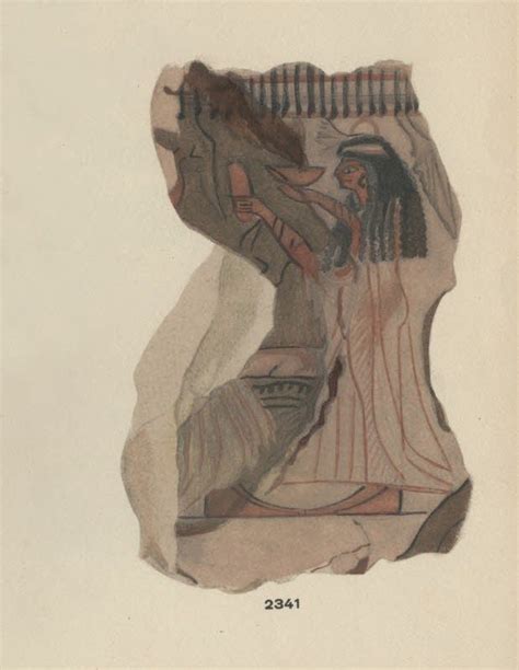 Ostracon With Image Of Noble Woman From Louvre Museum