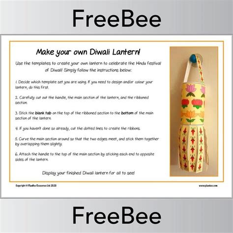 downloadable diwali lantern template  planbee