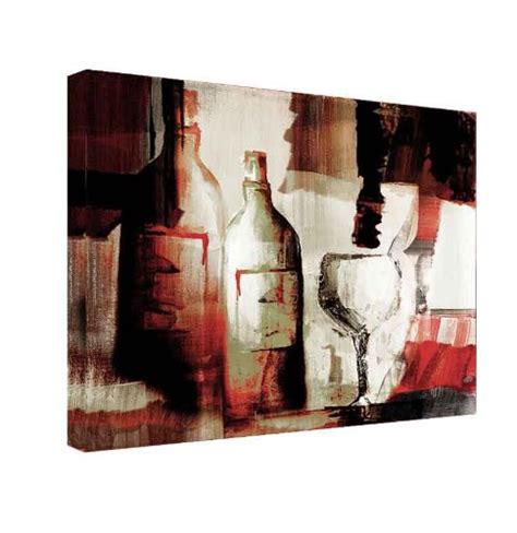 Abstract Wine Modern Vino Wrapped Canvas Wall Art Ready2hangart