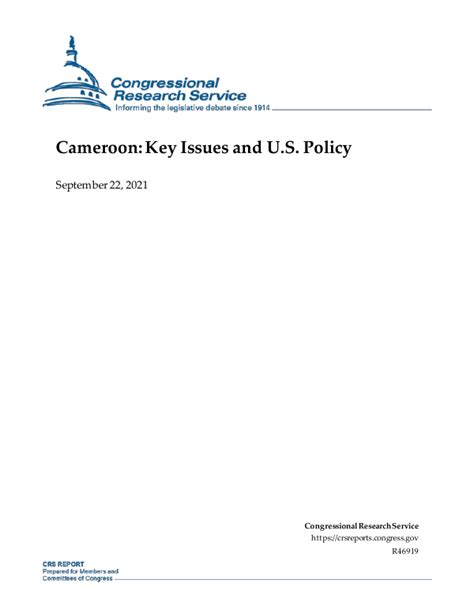 cameroon key issues   policy everycrsreportcom