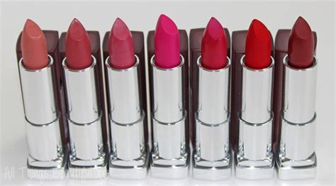 maybelline color sensational creamy matte lipsticks swatches and review all things beautiful xo