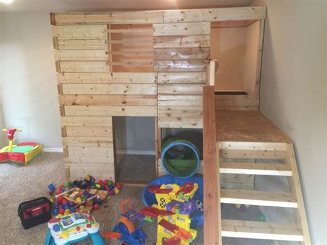 bunk bed fort indoor play area custom built delivered  installed contact kenbrooking