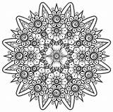 Blumenmandala Wonder sketch template