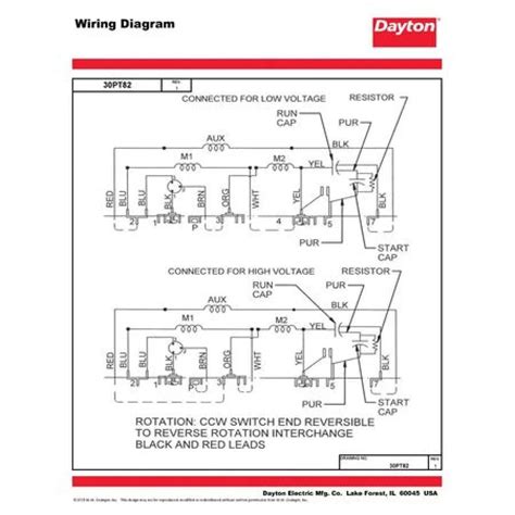 dayton capacitor start motor wiring diagram aerden dnd