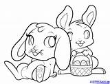 Anime Bunny Drawing Coloring Pages Colouring Getdrawings sketch template