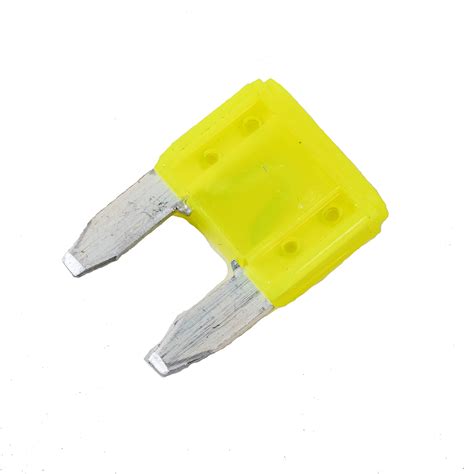 amp yellow mini blade spade fuse