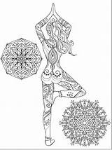 Yoga Coloring Meditation Mandalas Mandala Adults Book Choose Board Poses sketch template
