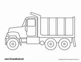 Truck Coloring Printable Kids Templates Shapes Print Printables Timvandevall Classroom sketch template