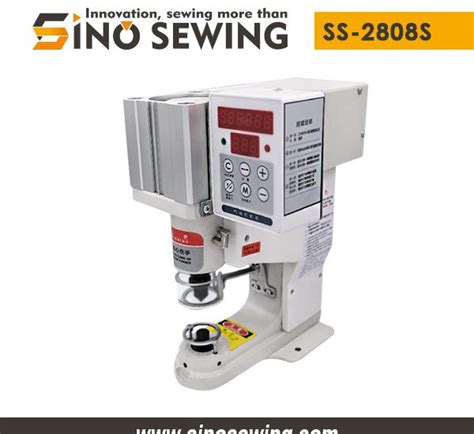 pneumatic snap button attaching machine laser positioning ss