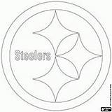 Steelers Coloring Logo Pages Pittsburgh Getcolorings Football Color sketch template