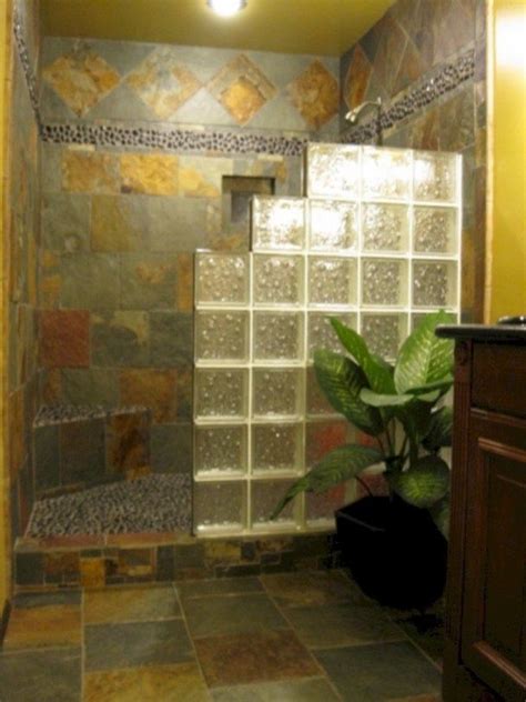 amazing glass brick shower division design ideas matchnesscom