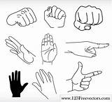 Vector Hands Human Hand Vectors Gestures Gesture People 123freevectors Clipart Eps Illustration Graphic sketch template