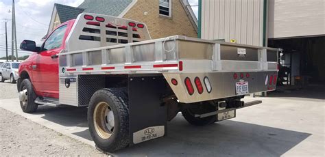 ale aluminum flatbed truck bed   dual wheel pickup amos livestock equipment llc