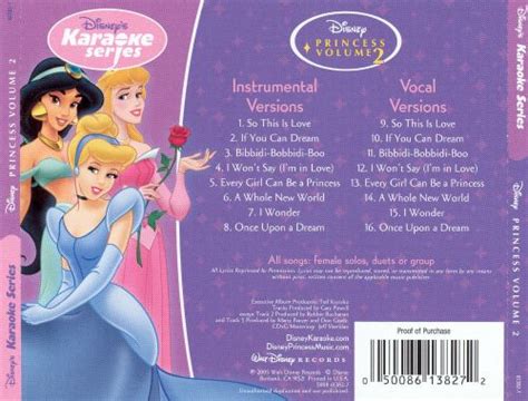 Disney S Karaoke Series Disney Princess Vol 2 Disney