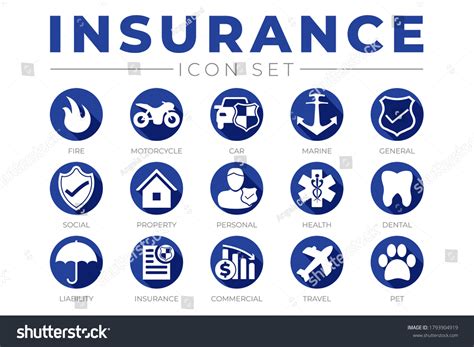 insurance icon circle images stock  vectors shutterstock