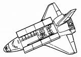 Transbordador Espacial Shuttle Espaciales sketch template