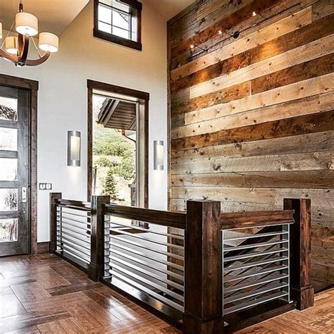 desain interior rumah dinding panel kayu nuansa minimalis
