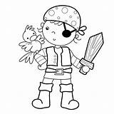 Pirate Coloring Coloriage Pages Pirates Kids Colouring Sheets Theme Enfant Crafts Stamps Embroidery Thème Choose Board Carte Anniversaire Digi Clip sketch template