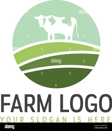 dairy  fresh milk farm logo template stock vector image art alamy