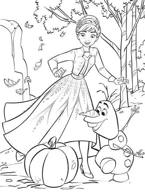 frozen  coloring pages  anna youloveitcom