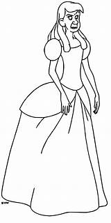 Coloring Anastasia Cinderella Pages Drizella Tremaine Lucifer Lady Wecoloringpage sketch template